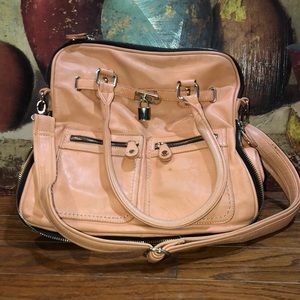 Peach colored purse